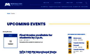 Events.moreheadstate.edu thumbnail