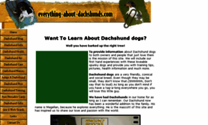 Everything-about-dachshunds.com thumbnail