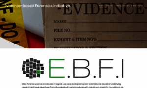 Evidencebasedforensics.com thumbnail