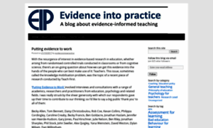 Evidenceintopractice.wordpress.com thumbnail