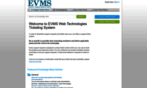 Evms.supportsystem.com thumbnail