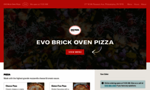 Evobrickovenpizzamenu.com thumbnail