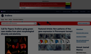 Evodevojournal.biomedcentral.com thumbnail