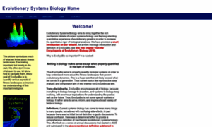 Evolutionarysystemsbiology.org thumbnail