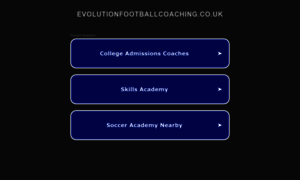 Evolutionfootballcoaching.co.uk thumbnail