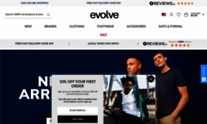 Evolveclothing.com thumbnail