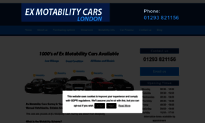 Ex-motabilitycarslondon.co.uk thumbnail