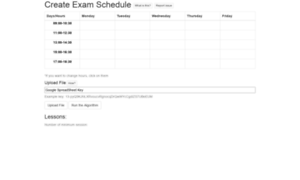 Exam-schedule.herokuapp.com thumbnail