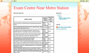 Examcentrenearmetrostation.blogspot.in thumbnail