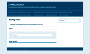 Examscore.net thumbnail