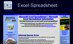 Excel-spreadsheet.com thumbnail