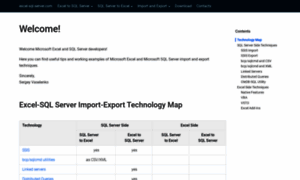 Excel-sql-server.com thumbnail