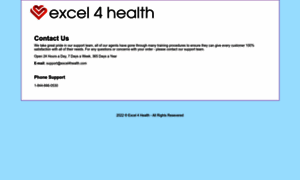 Excel4health.com thumbnail