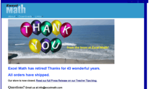 Excelmath.com thumbnail