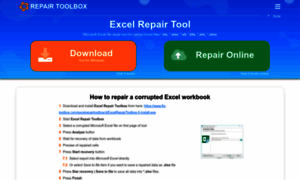 Excelrepairtoolbox.com thumbnail