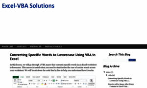 Excelvbasolutions.com thumbnail