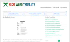 Excelwordtemplate.net thumbnail
