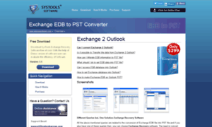 Exchange2outlook.edb2pstsoftware.com thumbnail