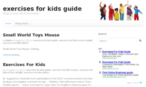 Exercisesforkidsguide.com thumbnail