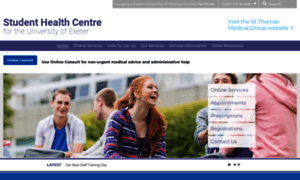 Exeterstudenthealthcentre.co.uk thumbnail