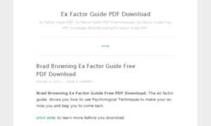 Exfactorguidedownload.wordpress.com thumbnail