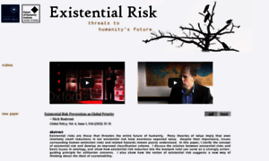 Existential-risk.org thumbnail