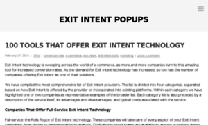 Exit-intent-popups.com thumbnail