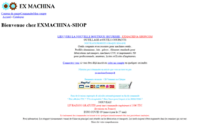 Exmachina-shop.fr thumbnail