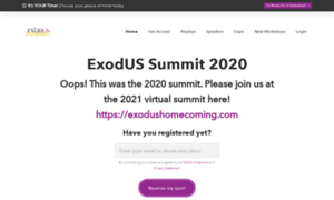 Exodus-summit.heysummit.com thumbnail