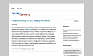 Exploresecurity.com thumbnail