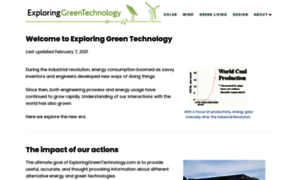 Exploringgreentechnology.com thumbnail