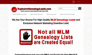 Explosivegenealogyleads.com thumbnail
