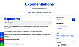 Exponentiations.com thumbnail