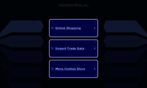 Exportclothes.eu thumbnail