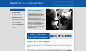 Expunge-dui-california.org thumbnail