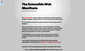 Extensiblewebmanifesto.org thumbnail
