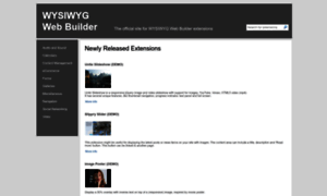 Extensions.wysiwygwebbuilder.com thumbnail