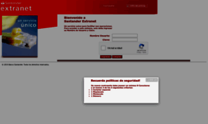 Extranet.gruposantander.cl thumbnail