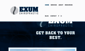 Exumchiropractic.com thumbnail