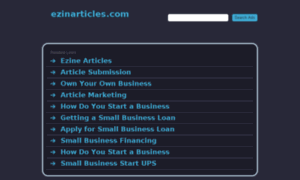Ezinarticles.com thumbnail