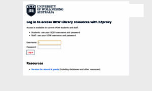 Ezproxy.uow.edu.au thumbnail