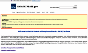 Facadatabase.gov thumbnail