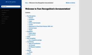 Face-recognition.readthedocs.io thumbnail