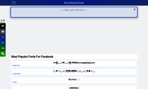 Facebookfonts.com thumbnail