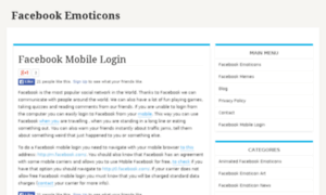 Facebookmobilelogin.com thumbnail