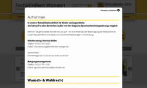 Fachkliniken-wangen.de thumbnail