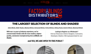 Factoryblindsdistributors.com thumbnail