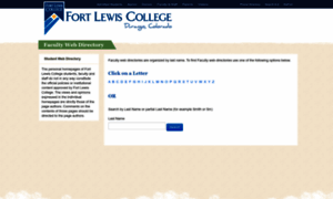 Faculty.fortlewis.edu thumbnail