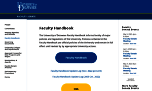 Facultyhandbook.udel.edu thumbnail
