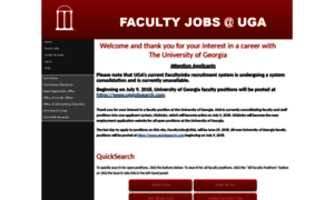 Facultyjobs.uga.edu thumbnail